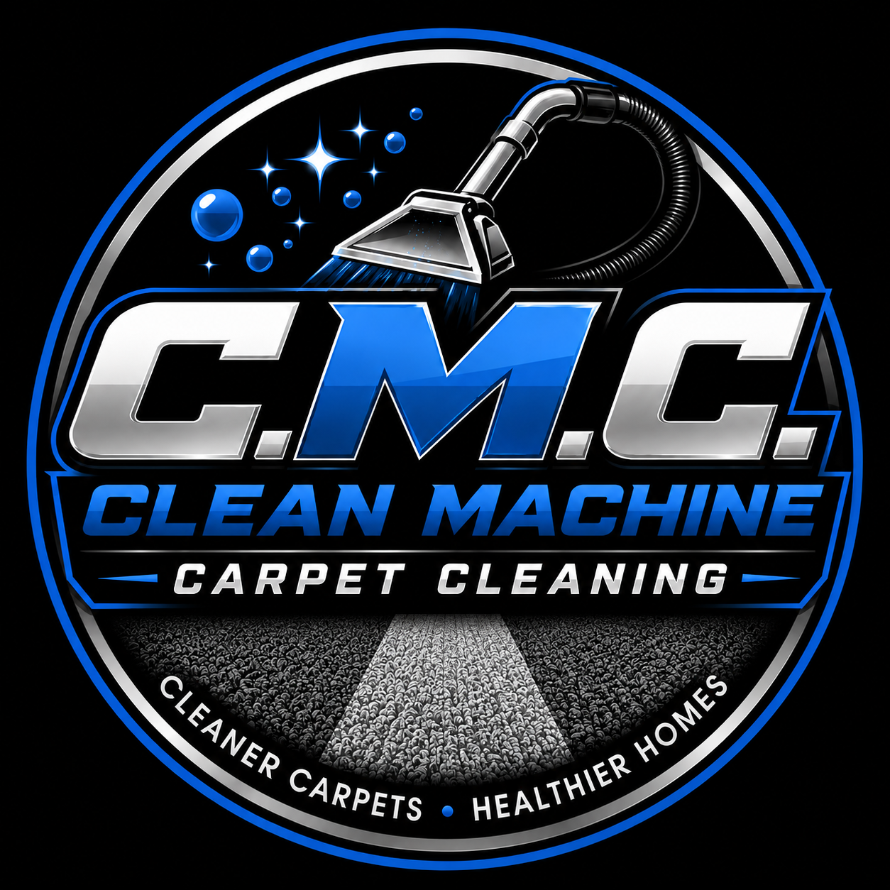 C.M.C. Clean Machine Carpet Cleaning logo